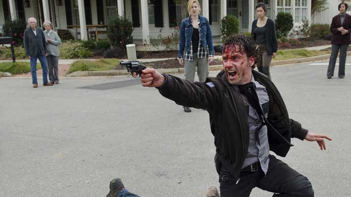 Rick (Andrew Lincoln) goes full Shane