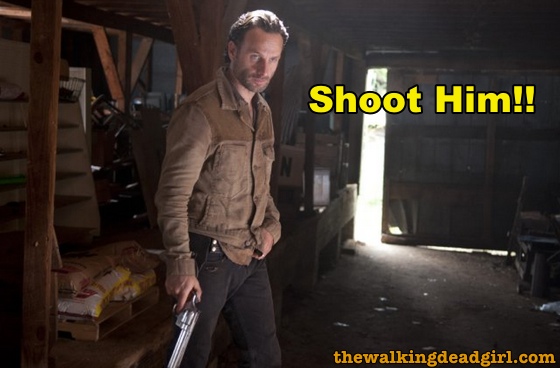 Rick hesitates and misses opportunity to kill the governor