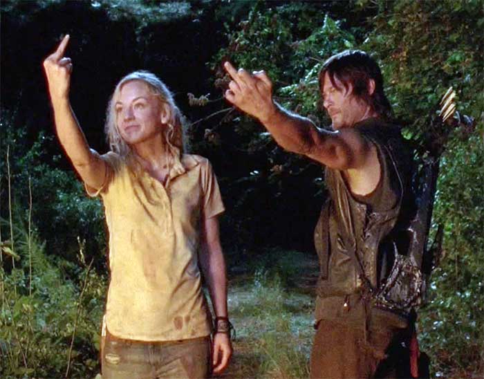 Daryl and Beth say "screw you" to the past.